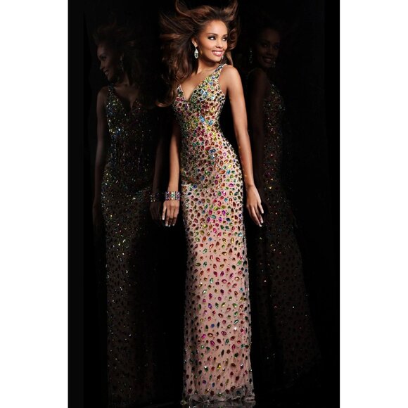 Luxury Couture Designer Glamorous Wedding Evening Runway Prom Party Gown Dress - Picture 4 of 5